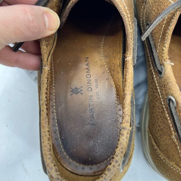 Martin Dingman Shoes Mens 8.5 Brown Boat Dock Loafers Leather Kennedy Lace Up main image 12